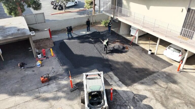 Asphalt sports court installation Anaheim